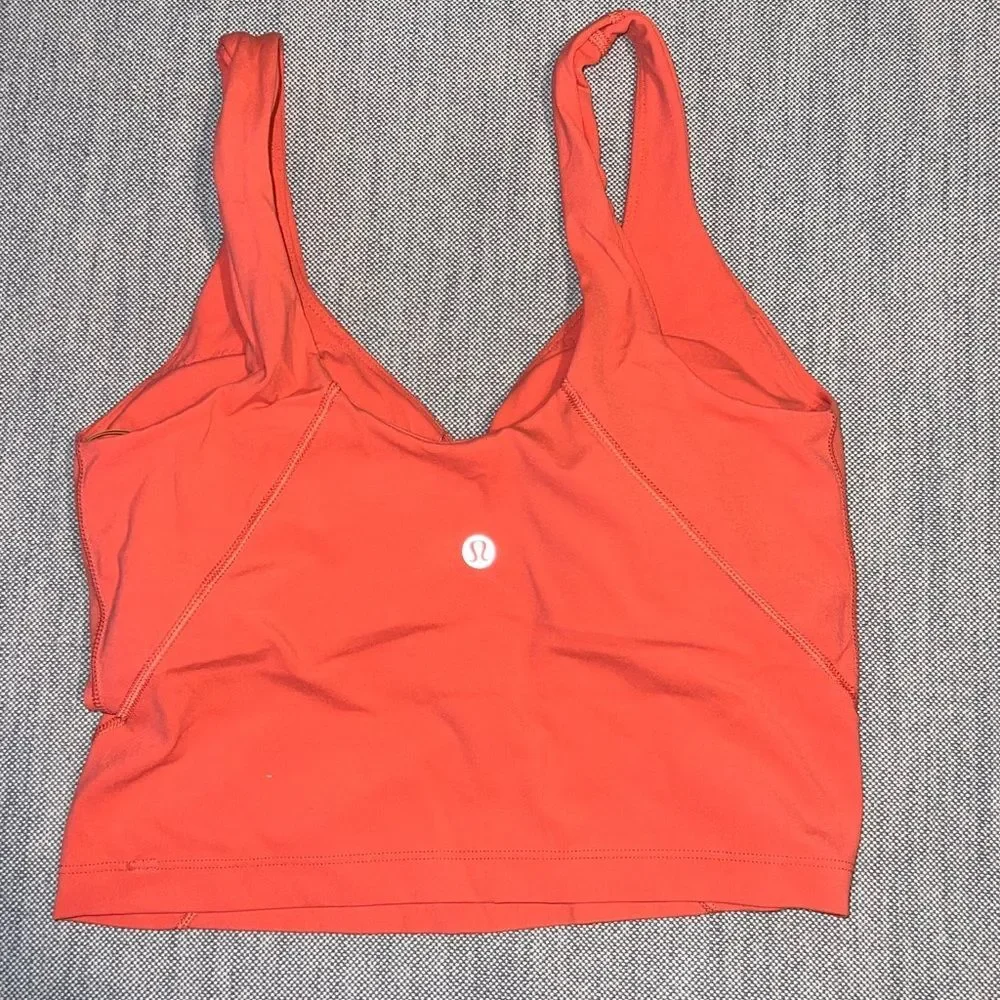 Lululemon Bright Coral size 4 women’s Sleeveless Top